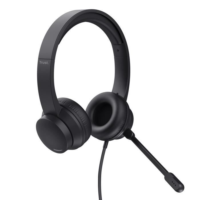 Auriculares USB Trust Ayda - Ligeros - Diadema ajustable - Para chat, Teams, Zoom