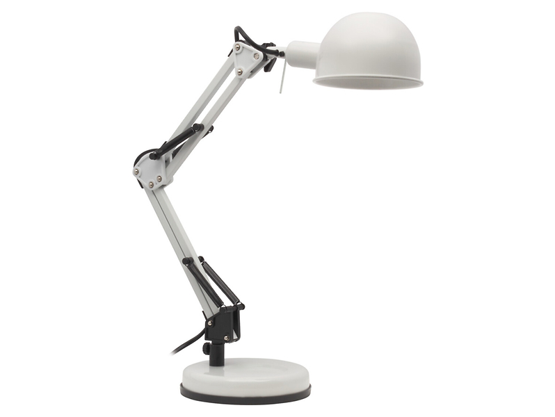 Lampka biurkowa Pixa metalowa biała