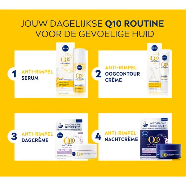 NIVEA Q10 Power Sensitive nočný krém proti vráskam<br>50ml - Citlivá pleť