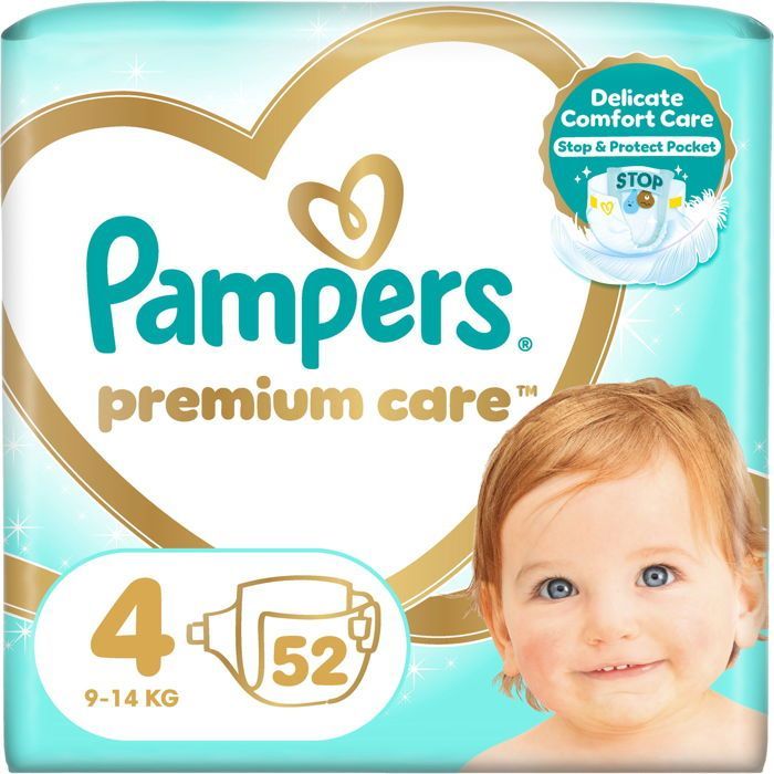 PAMPERS Premium Care vel. 4 (52 unidades)
