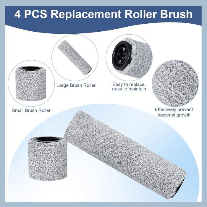 Rouleau de Brosse et Filtre HEPA pour Eureka RapidWash New630 / New630 Gen2 Aspirateur Accessoires de rechang