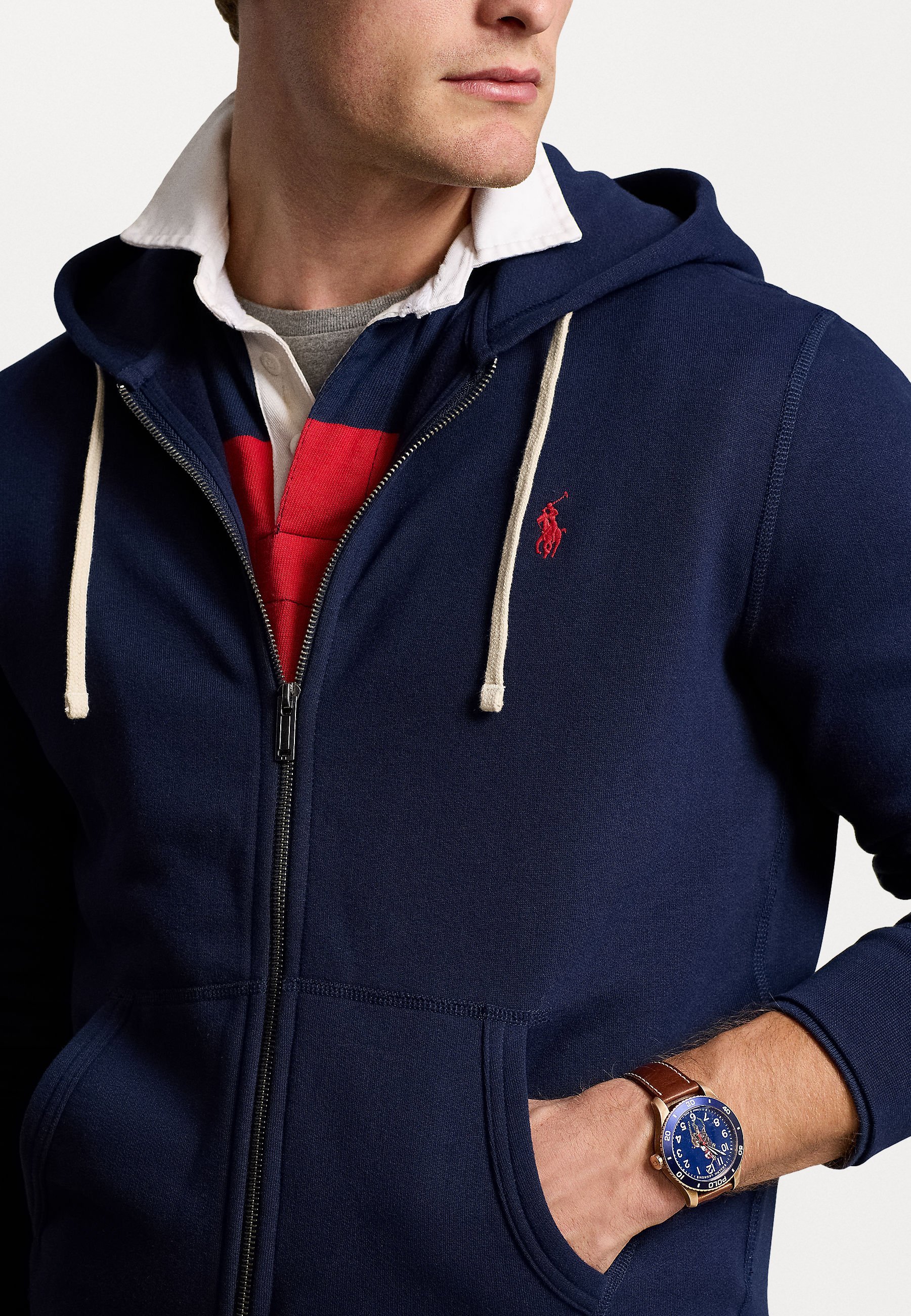 Polo Ralph Lauren THE RL FLEECE HOODIE - Bluza rozpinana - granatowa