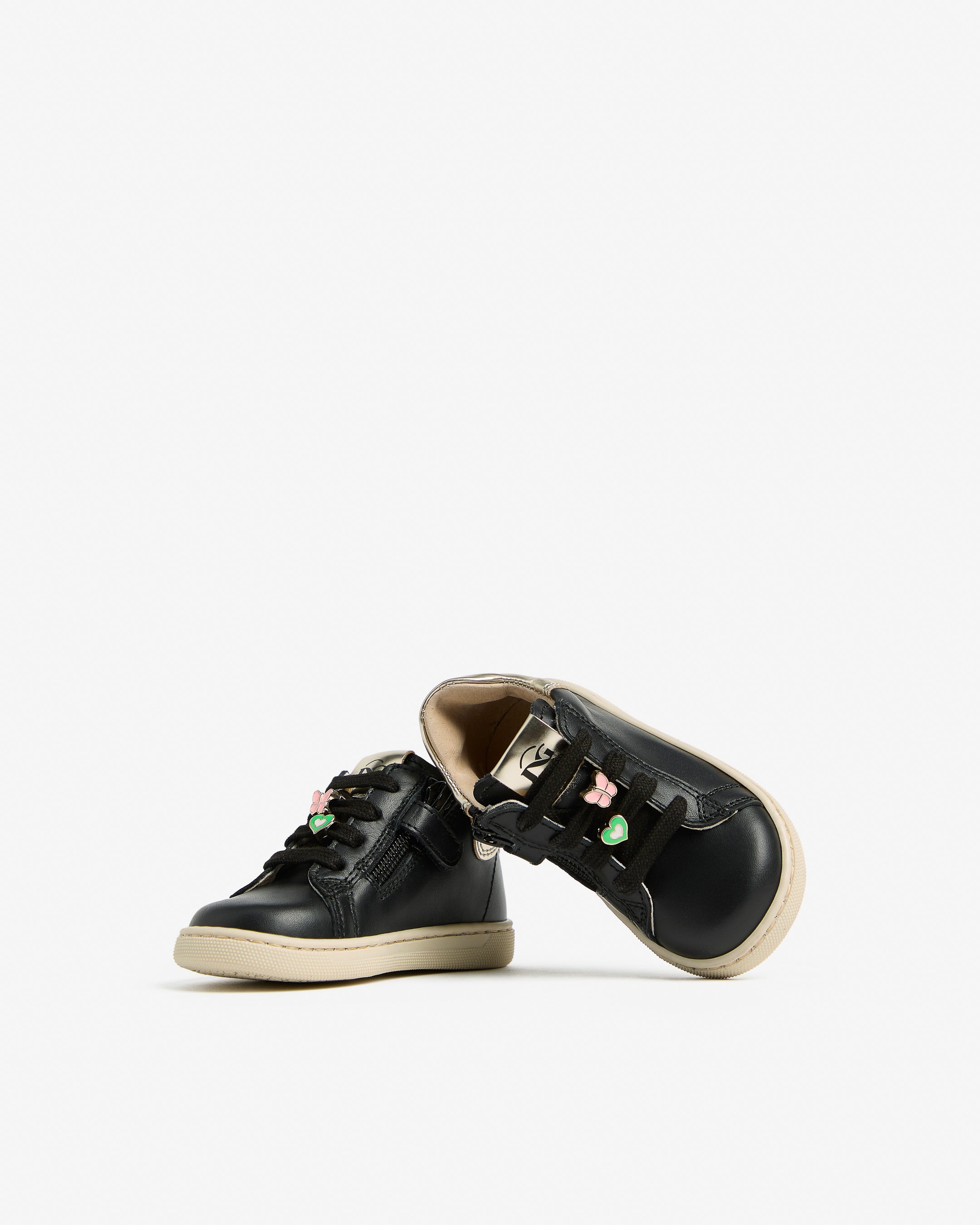  Baskets Junior pour filles en cuir et matière technique