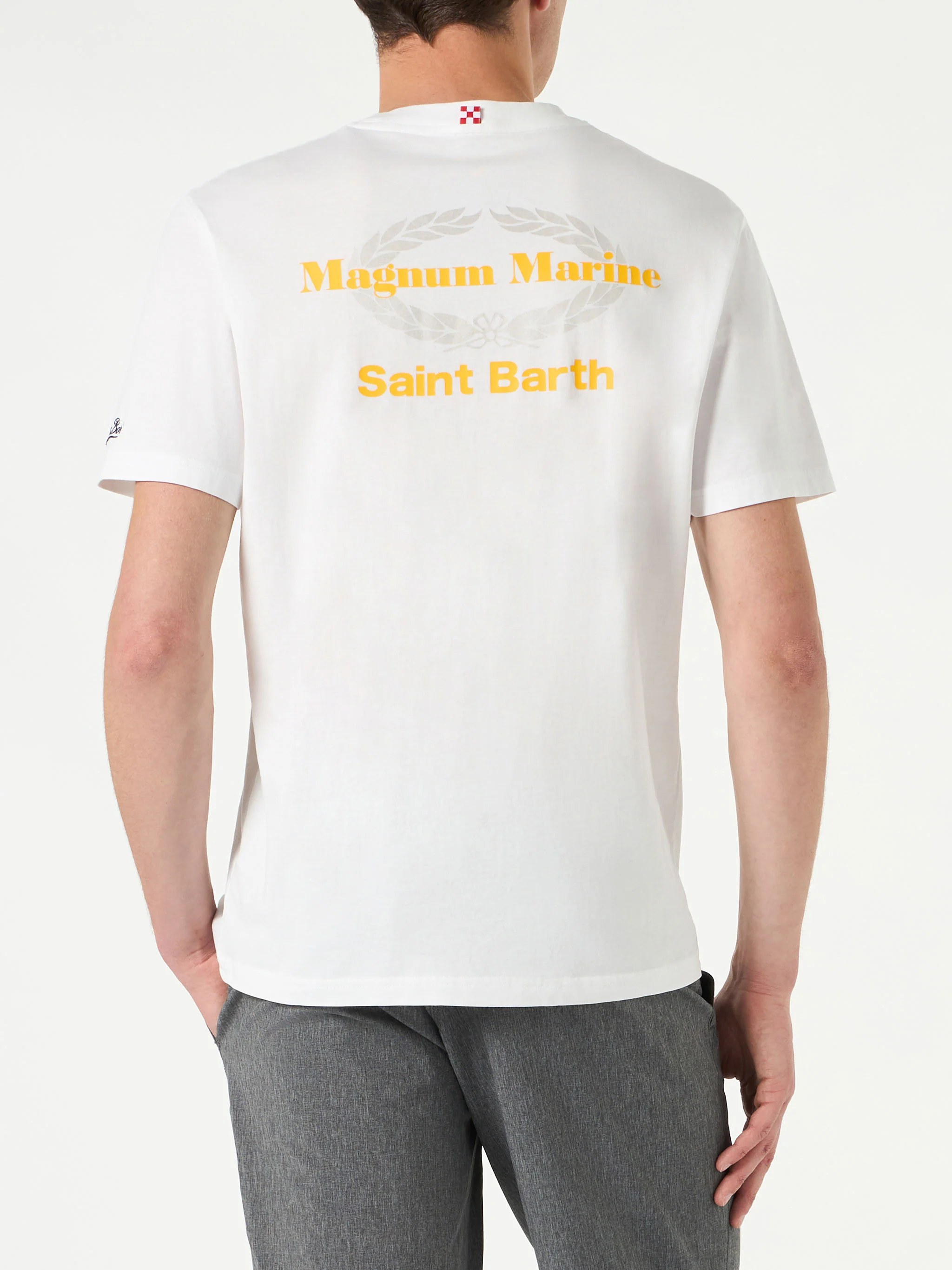 Magnum Marine Saint Barth Print Herren-Baumwoll-T-Shirt