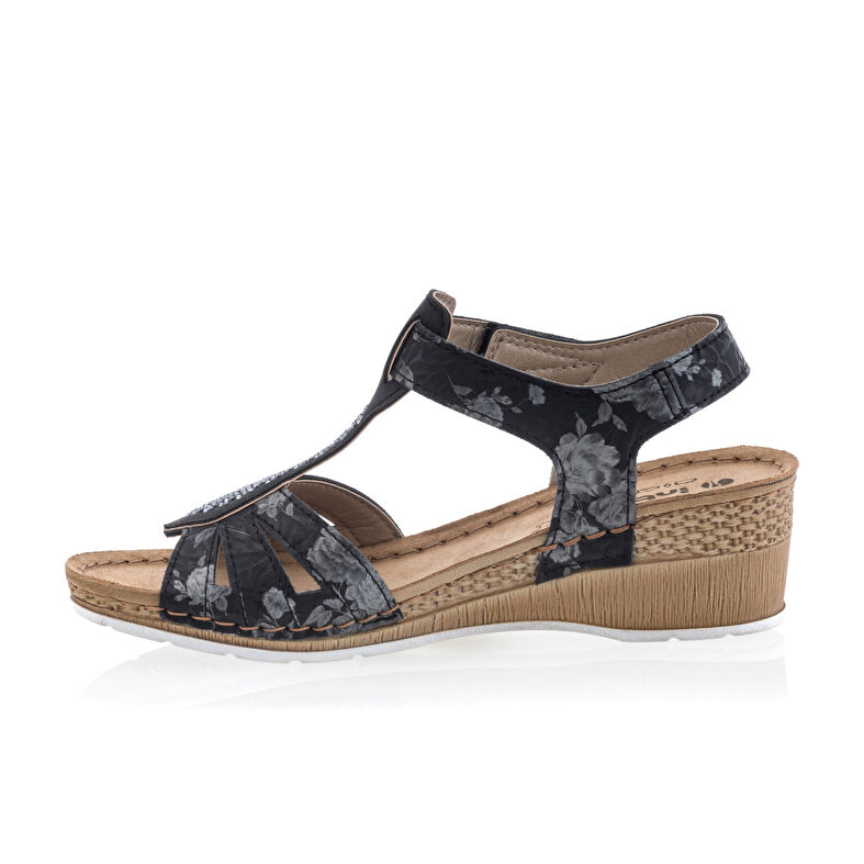 Sandalias negras para mujer / Zapatos de punta abierta