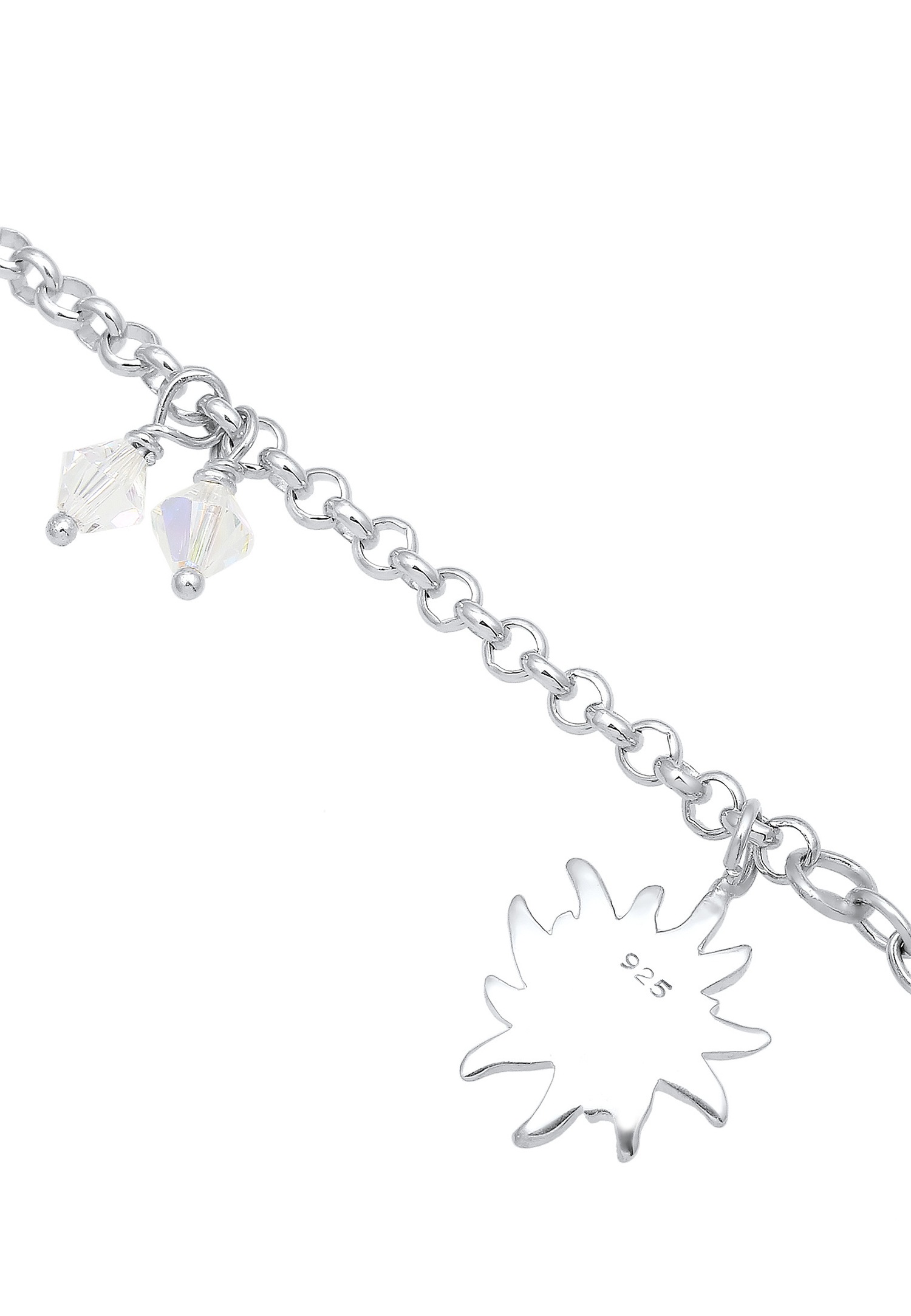 Elli Femmes bracelet de mendicité Costume avec cristaux Argent