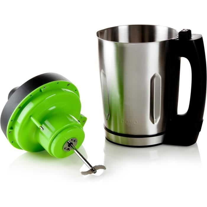 Licuadora con calefacción DOMO - Negra - 1.6L - 3 programas - 1000 vatios - DO498BL