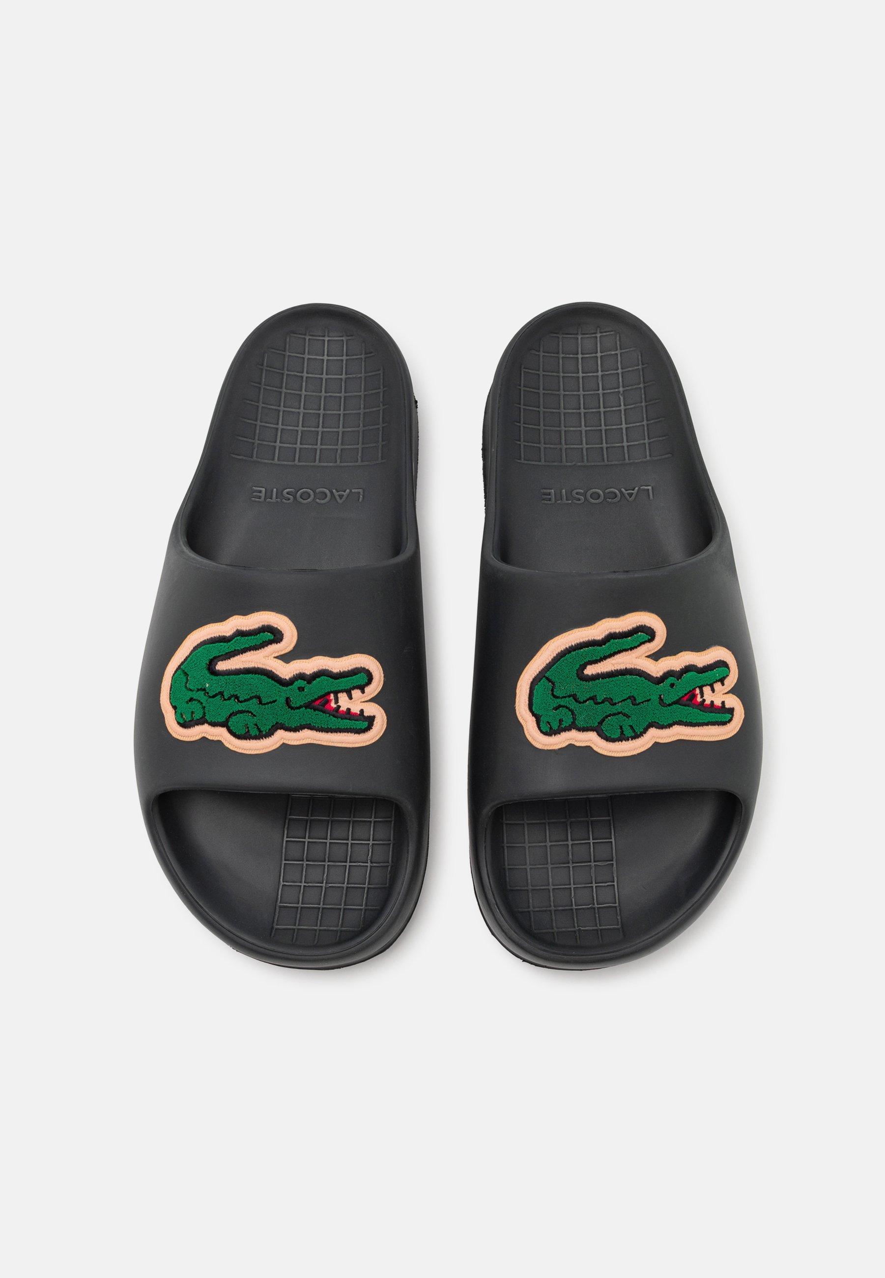 Lacoste SERVE SLIDE 2.0 125 - Muły - ciemnozielony/zielony