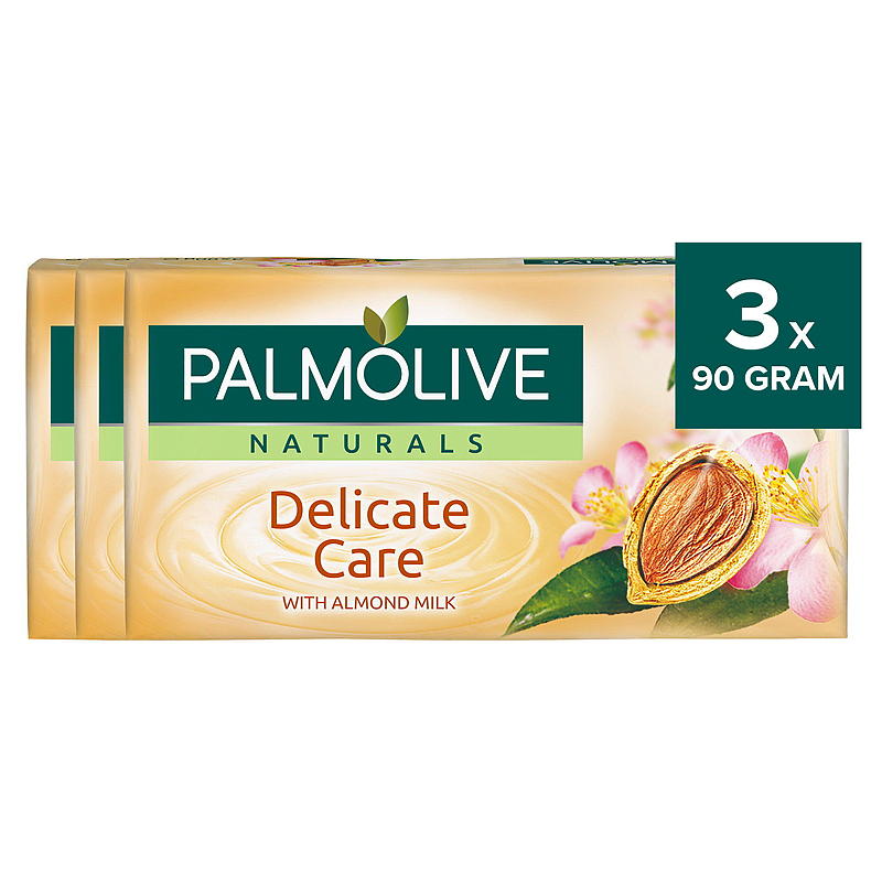 Palmolive Palmolive 3-pakkaus saippuaa, mantelimaito