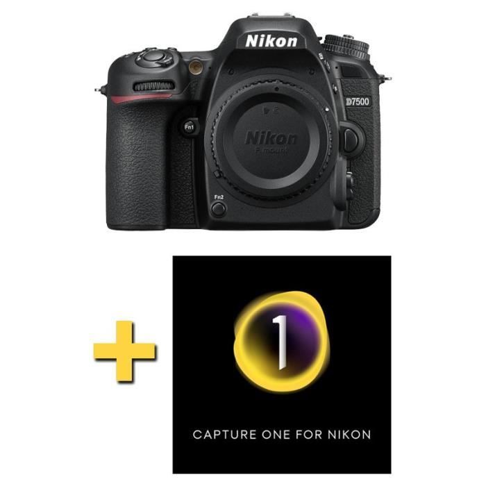 Fotocamera reflex digitale Nikon D7500 - 20,9 MP - 4K UHD - Software Capture One 21 incluso