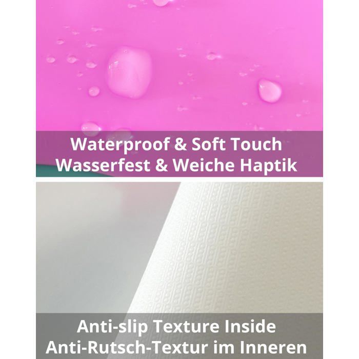 Badekappe für Damen – weich, elastisch, rutschfest, stylisch, bequem, schwarz
