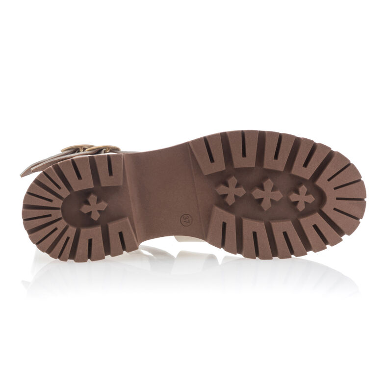 Beige sandaler / åben tå sko til kvinder