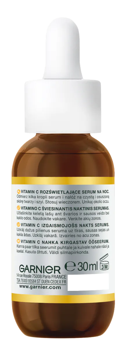 Garnier Skin Naturals Witamina C Rozświetające serum na noc