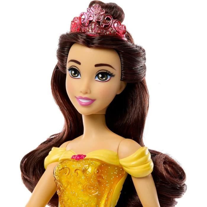 Wunderschöne Puppe, 29 cm, Mattel Disney Prinzessinnenpuppe mit Kleid und Accessoires HLW11
