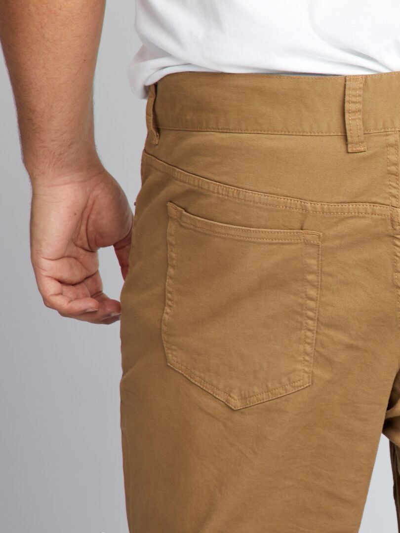 Calças Slim Fit L32 - MARROM
