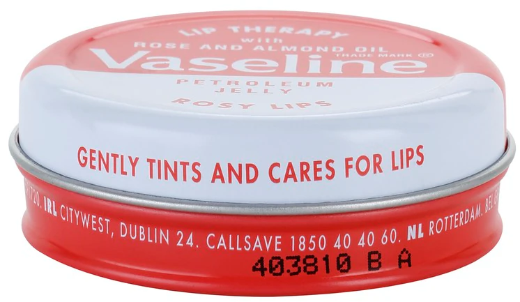 bálsamo labial Vaseline Lip Therapy não é necessário.