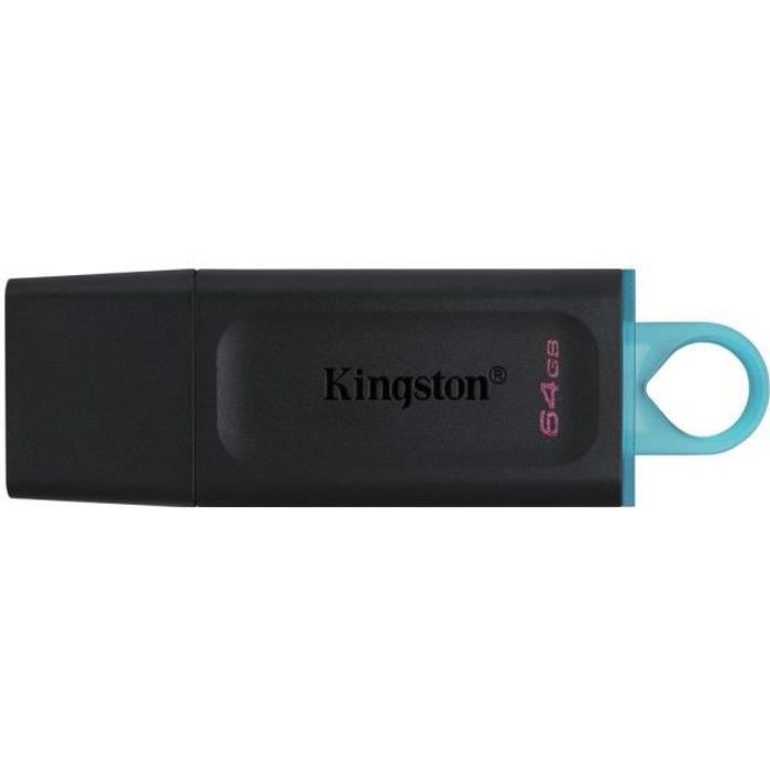 Pen drive KINGSTON DataTraveler® Exodia de 64 GB - Com tampa protetora e argolas para chaveiro