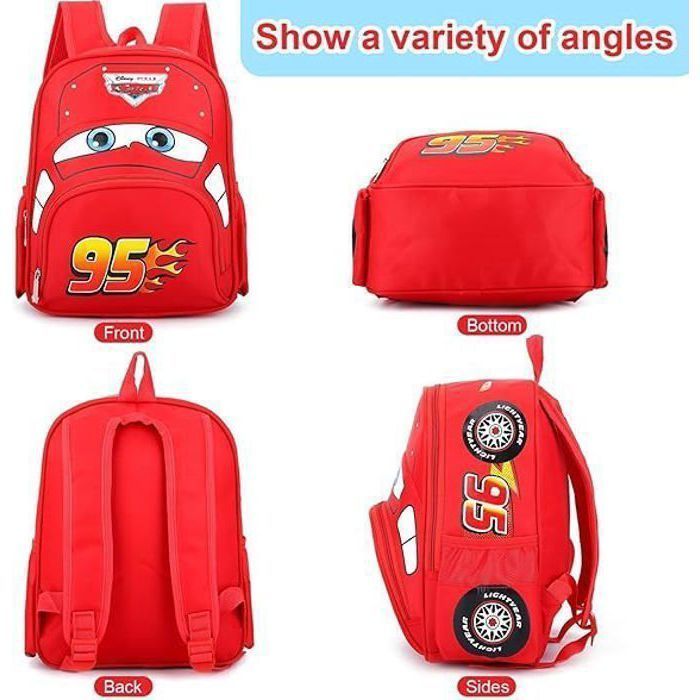 Cars Lightning Sac à dos pour enfant - Sac à dos pour enfant - Sac à dos de maternelle - Sac à dos d'écolier -- 31 x 24 x 11 cm,Rose