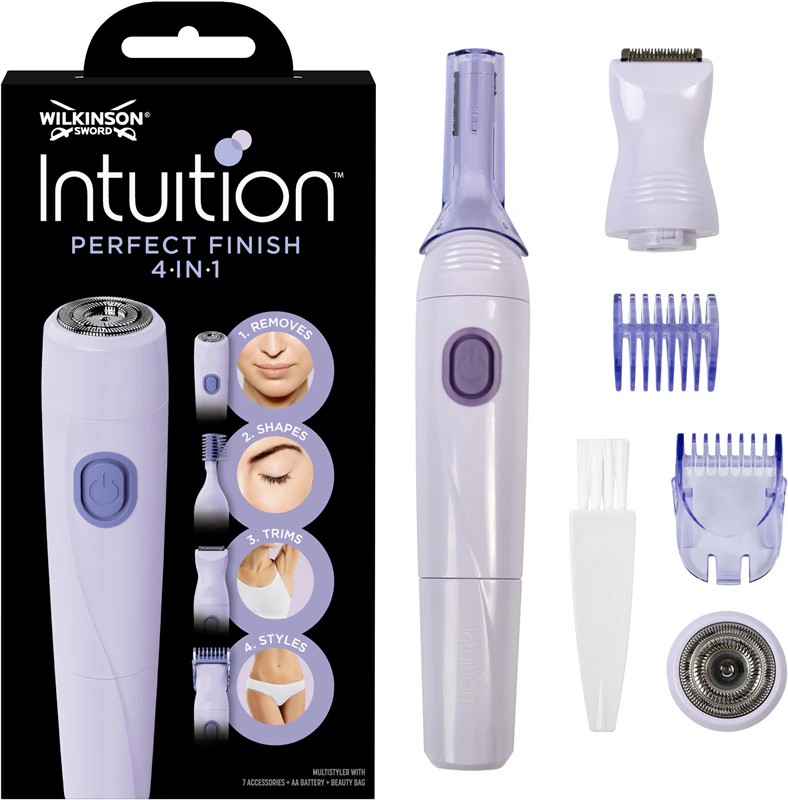 Aparador de Cabelo Elétrico Wilkinson Sword Intuition 4 em 1 com Acabamento Perfeito