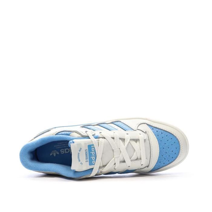 Zapatillas Adidas Forum para hombre, color blanco y azul.