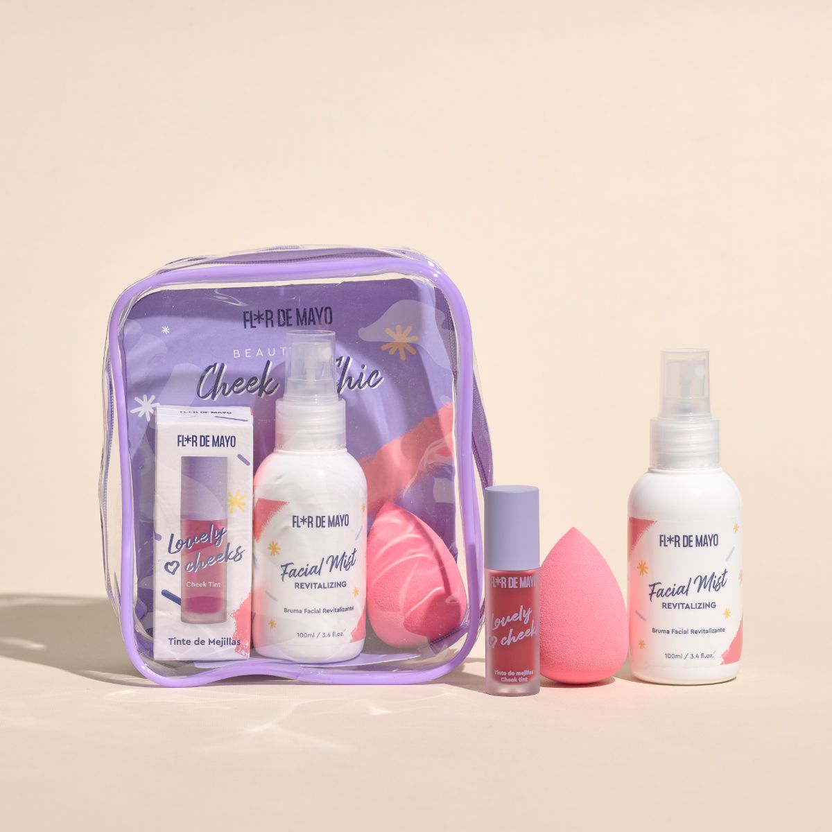 Сет козметичких кутијица за лице и лице Cheek & Chic