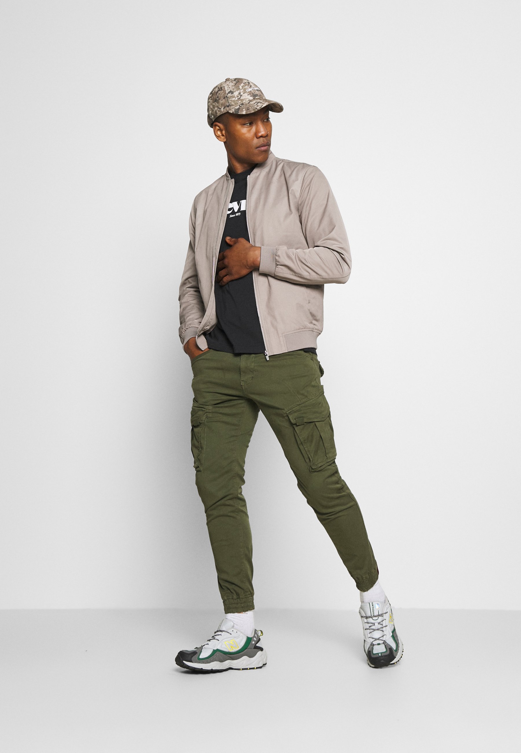 Alpha Industries SPY - Kalhoty Cargo - tmavě olivová