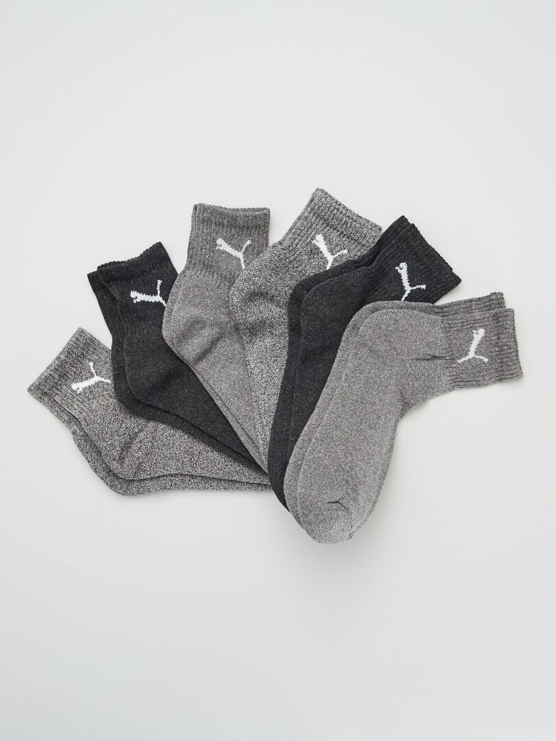 Meias Puma - Conjunto de 6 - CINZA