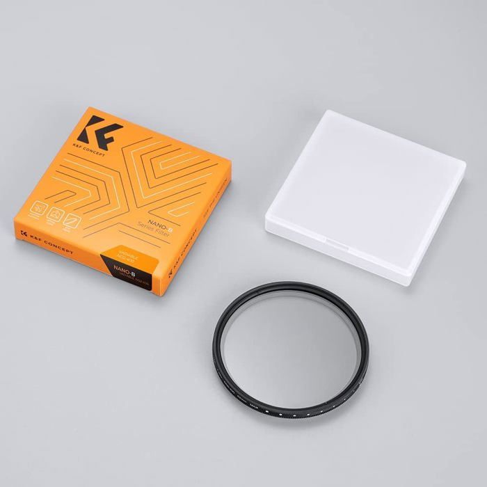 K&F Concept 37mm Variable ND Filter with Adjustable Fader (ND2 to ND400) for Panasonic Lumix DMC-LX7 Lens + Cleaning Cloth