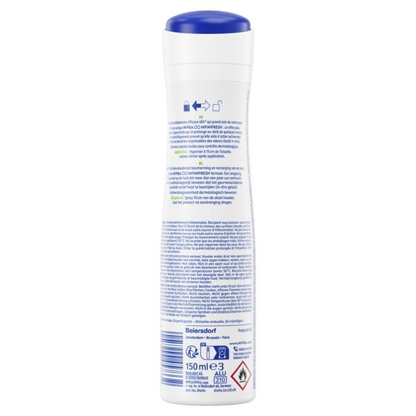 NIVEA Fresh Pure dezodorants aerosols 150 ml