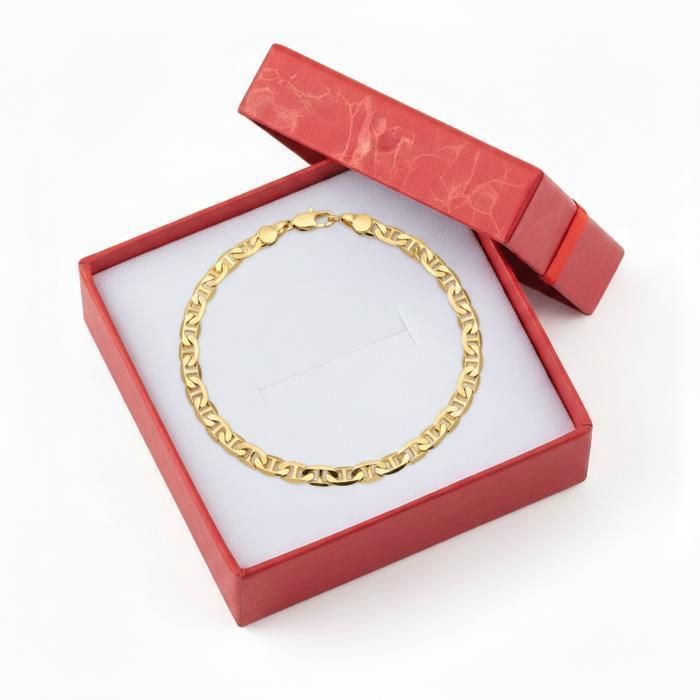 Pulsera - Mujer - Malla Gucci - Azul marino - Chapada en oro amarillo de 18k - 20 cm
