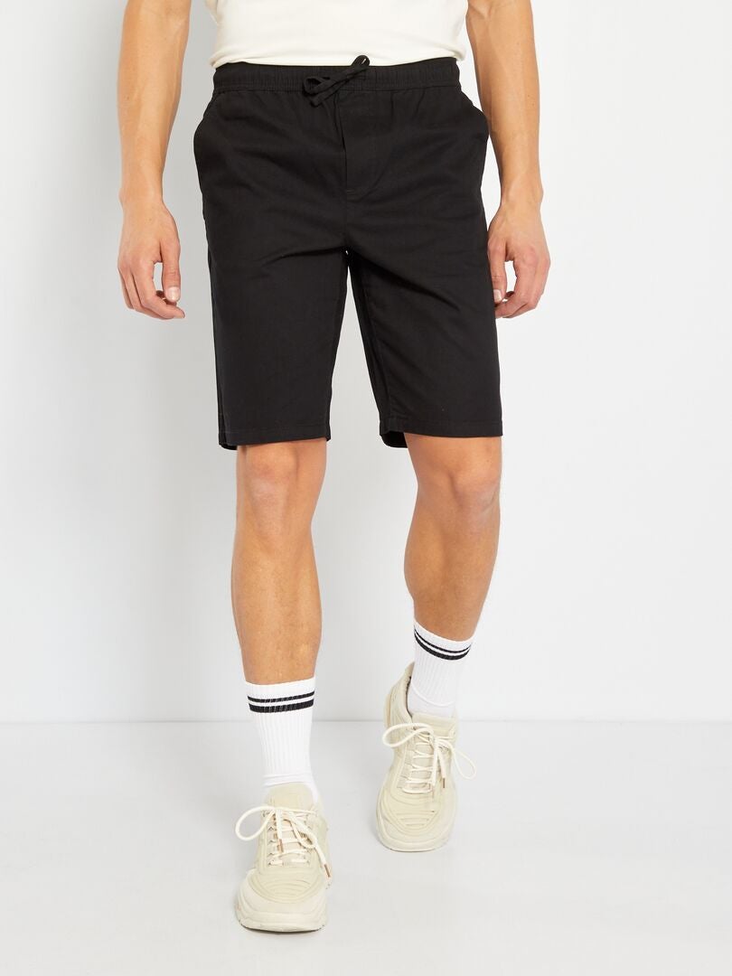 Bermuda chino reta - Preta