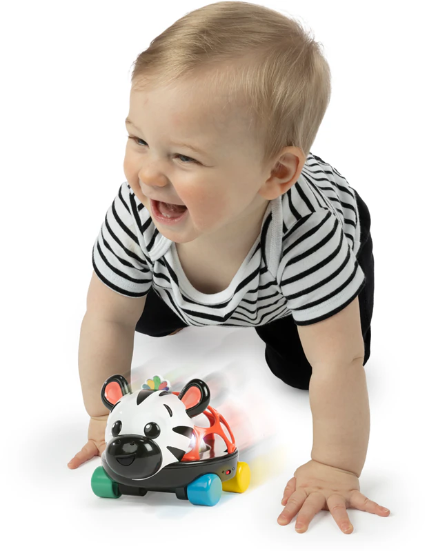 Baby Einstein Zen de Zebra™ Nieuwsgierige Auto met Rammelaar