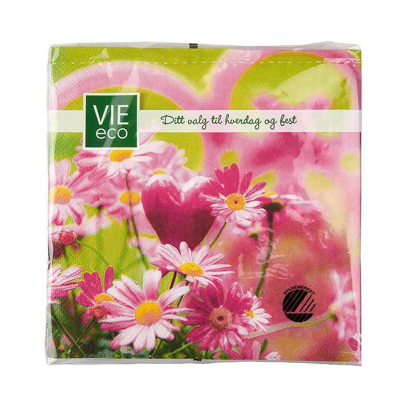 Vie Eco Servetter 20-pack 33x33 cm, Vår