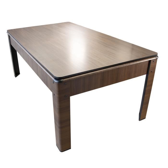 AMBIANCE 7ft Amerikaanse pooltafel - Eikenhouten afwerking met blauw laken