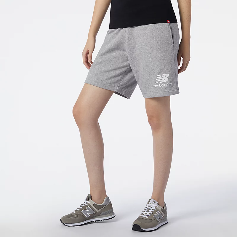 Męskie spodenki NB Essentials Stacked Logo – ATHLETIC GRAY