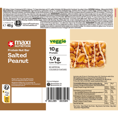 Maxi Nutrition proteinová tyčinka s arašídy a solí 46 g