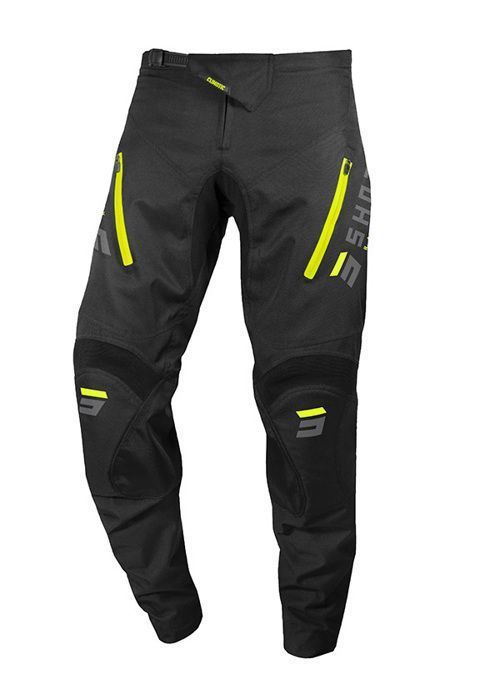 Pantalon moto cross SHOT RACE GEAR Climatic Black Neon Yellow