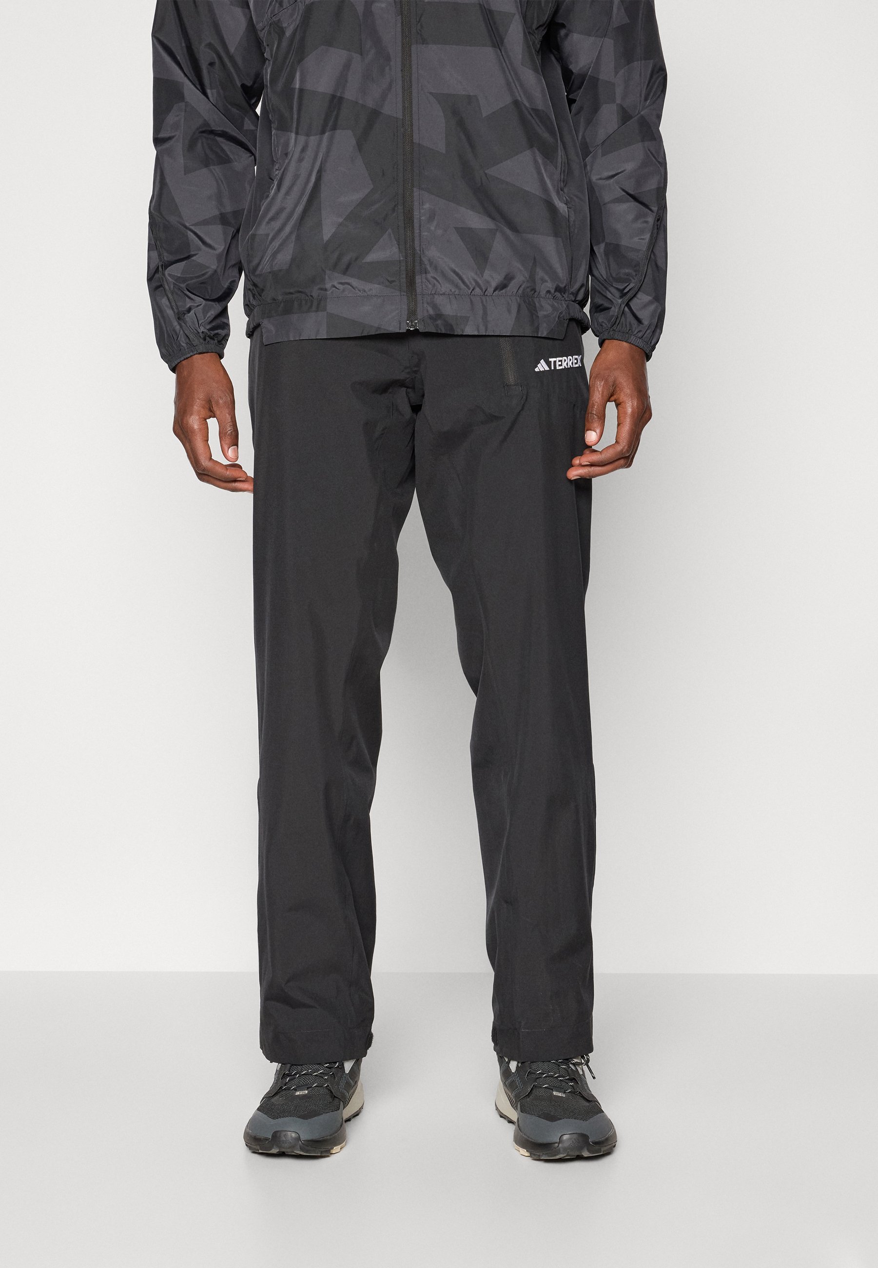 Pantaloni da pioggia Adidas Terrex - Pantaloni da esterno - neri
