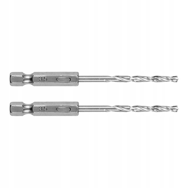 Wiertło do metalu Hex 3.5mm, 2 szt. zestaw wierteł GRAPHITE