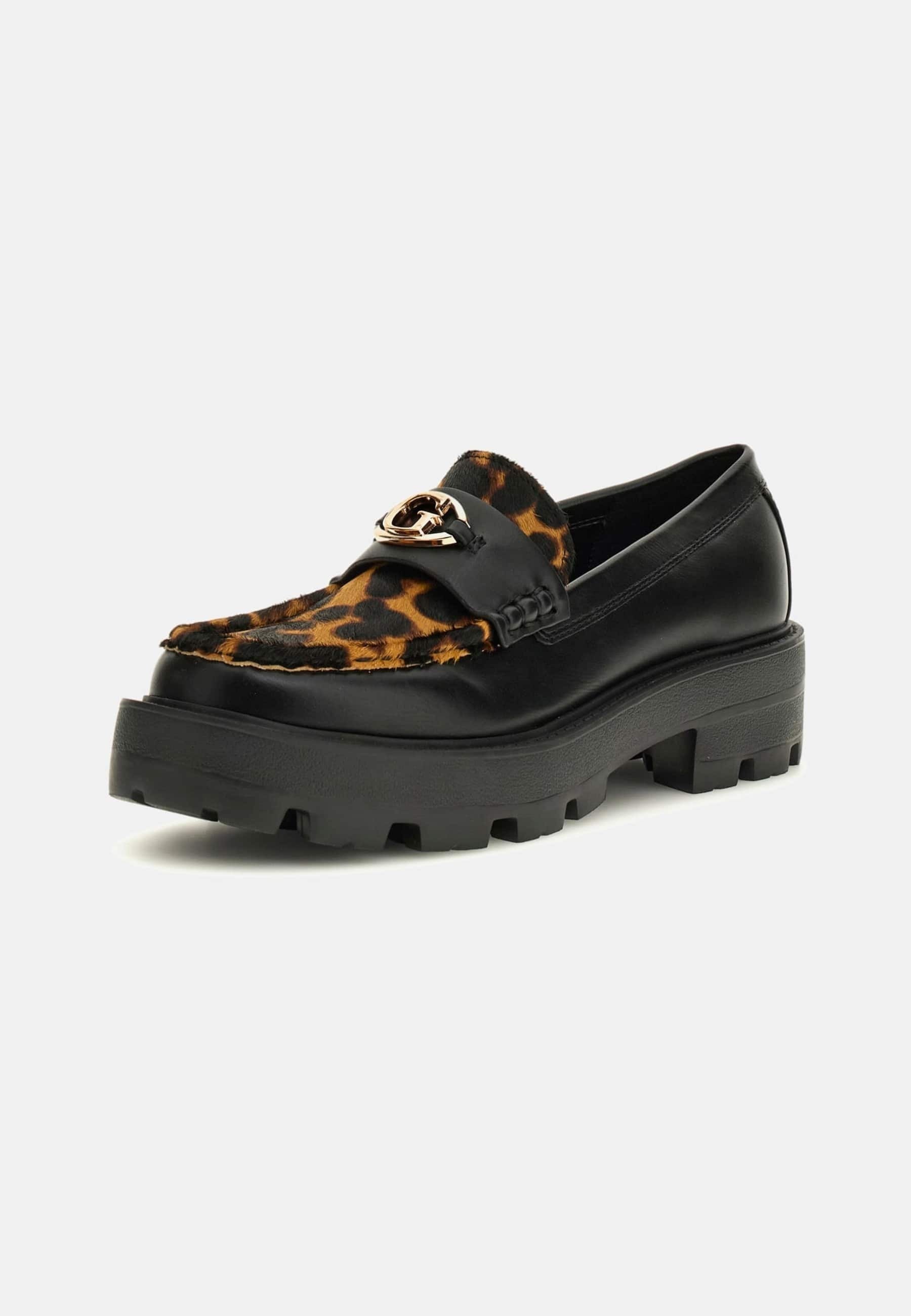 Guess Slip-ons – Animalprint Schwarz