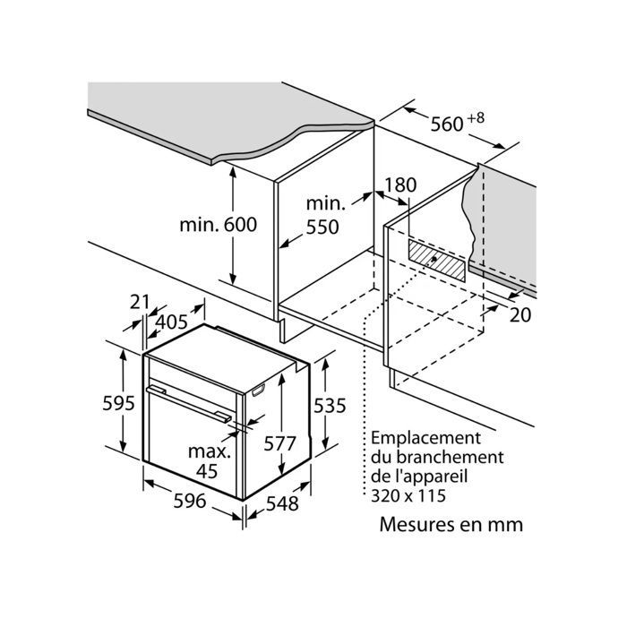 Forno pirolitico da incasso NEFF B5ACH7AN3F, N 50, Slide and Hide®, CircoTherm