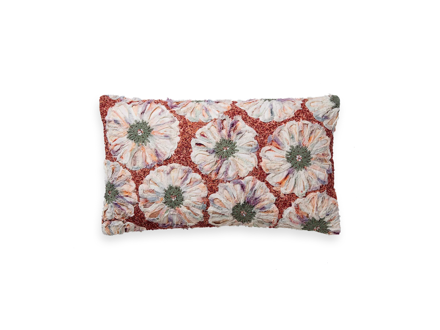 Funda de cojín Punjab Girasol Verde 50 x 30 cm