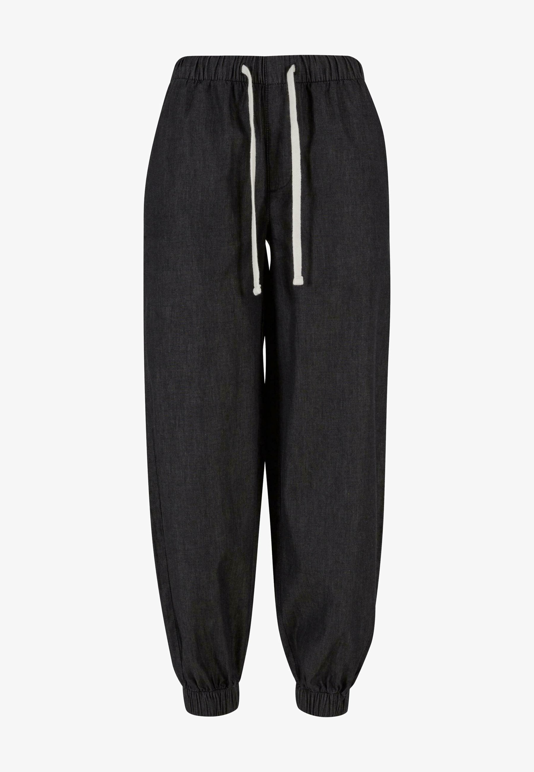 Urban Classics jeans met taps toelopende pasvorm - zwart