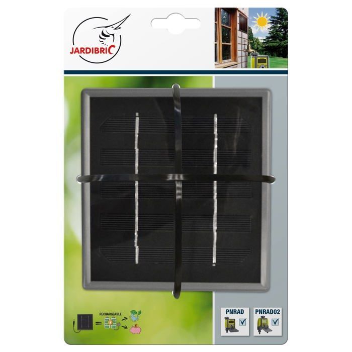 Panneau solaire pour programmateur d'arrosage - PS16 - 2 W - Compatible PNRAD, PNRAD02, PP16 - Installation facile