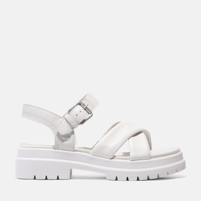 Sandalo a Listini Incrociati London Vibe da                Donna in bianco