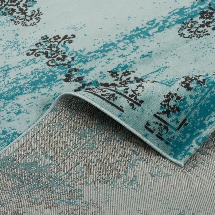 Vloerkleed - PERGAMON - Pop-Vintage - Mintgroen - 160x230 cm - Hedendaagse Vintage