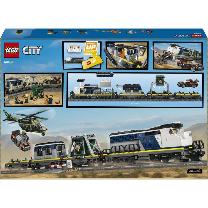 LEGO City  60508 Le Braquage du Train de Police - Jouet de Construction dès 7 ans - Cadeau