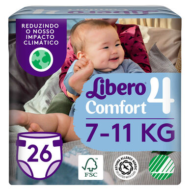 Libero Comfort T4 Bleie 7-11 Kg 26 un 26 un