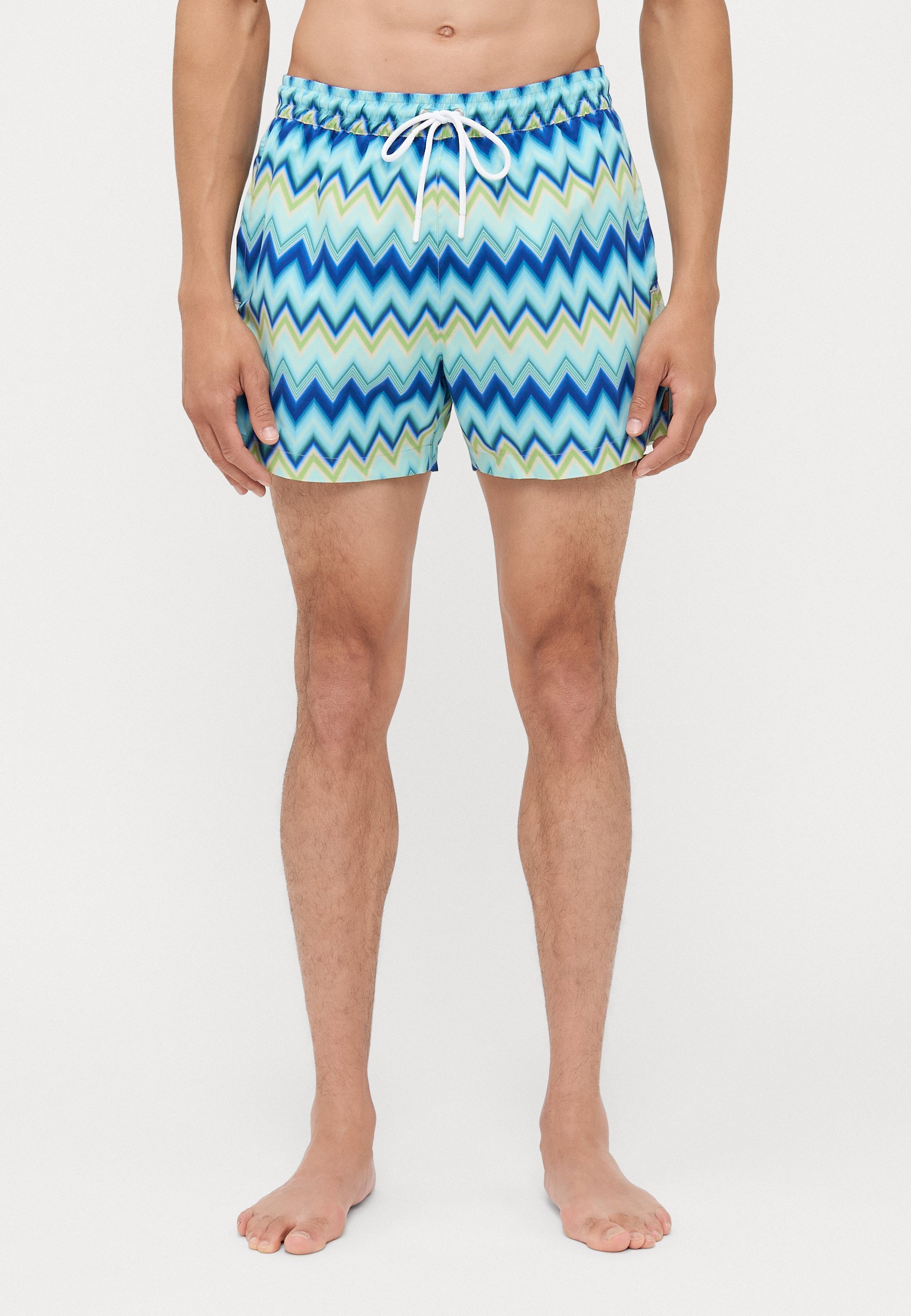 Short de bain Missoni longueur moyenne - bleu/vert