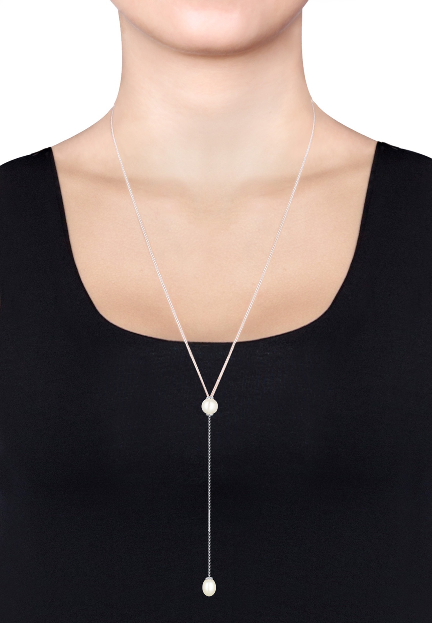 Elli Femme Perle de Culture d'Eau Douce (925/1000) Argent